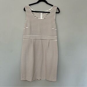 LOFT Striped Dress Sleeveless